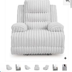 Gray electric recliner