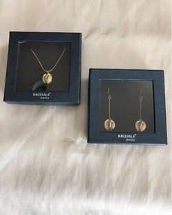 Kalevala Snow Flower Jewelry Set, material Bronze