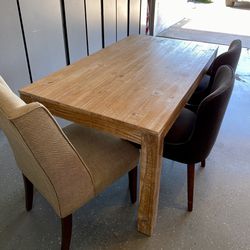Light Wood Dining Table  (Send An Offer)