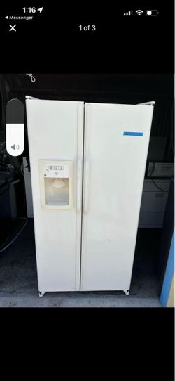 GE Side-by-Side Refrigerator with Ice and Water Dispenser