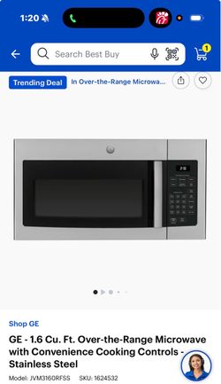 Over the range microwave