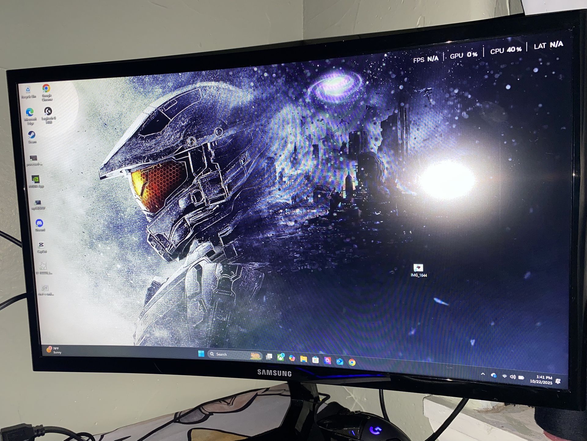 24in Samsung Curved Gaming Monitor