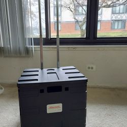 Office Depot Mobile Folding Cart with Lid – Great Condition