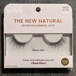 New KISS The New Natural Half Lash Black Glowy Skin Lashes