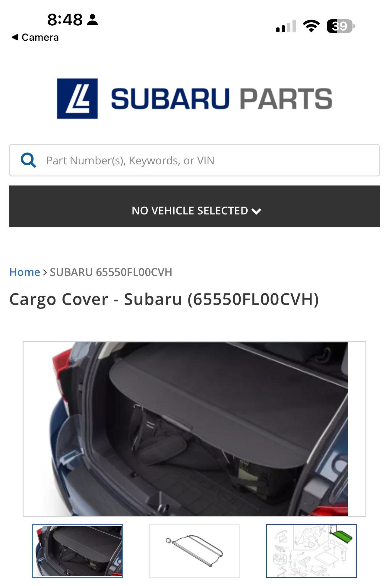 Subaru Cargo Cover