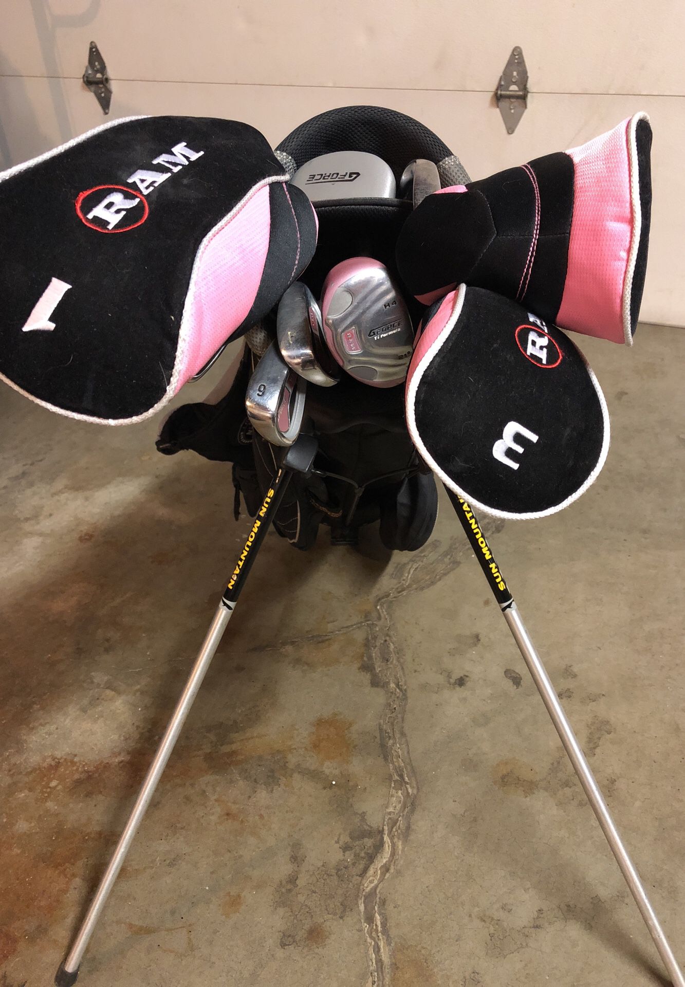 Pink RAM Golf Clubs + Bag