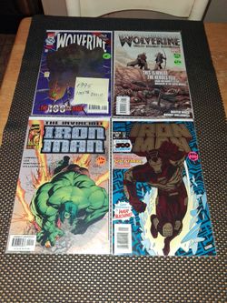 Iron Man Wolverine X-Men comics. Awesome condition! Prices are marked or will sell as a bundle for $40 for all of them! All sales final.
