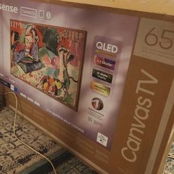 TV HISENSE QLED 65" CANVAS S7. GOOGLE SMART 4K 