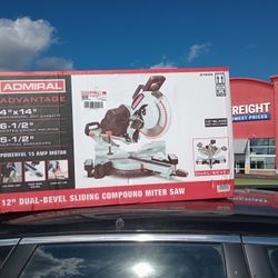 Miter Saw Admiral 12-in Compound Miter Saw New In The Box Firm On  Price