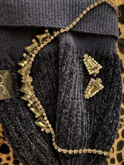 Necklace And Clip On Earrings