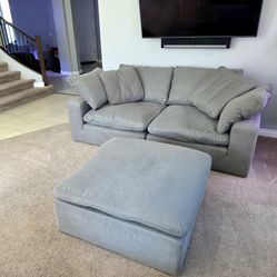 Cloud Couch 3- Piece Modular Sectional & Ottoman