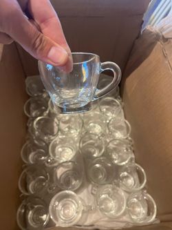 Clear Glass Espresso Cups
