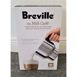 Breville Milk Café Frother, Coffee Drink & Hot Chocolate Maker Appliance - New