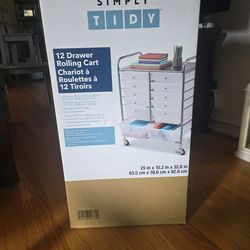 12 drawer rolling cart