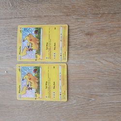 Foil Pikachu Cards (2pk)