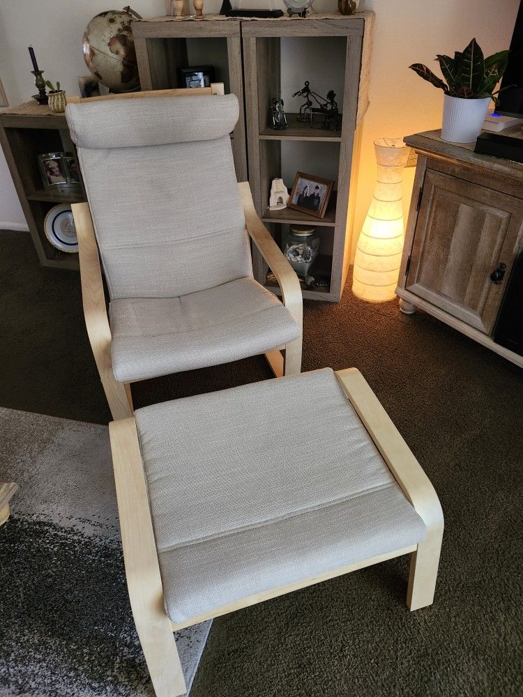 NO ROOM! IKEA POÄNG
Armchair and Matching Ottoman
