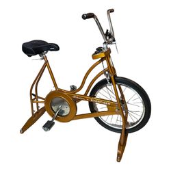 Vintage Schwinn Exerciser Bike Stationary w/ HTF Rim Spoke Wheel