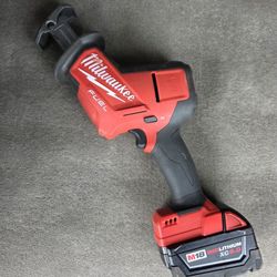 Milwaukee M18 FUEL HACKZALL SAWZALL Reciprocating Saw & XC 5.0 Battery (Tool & Battery)