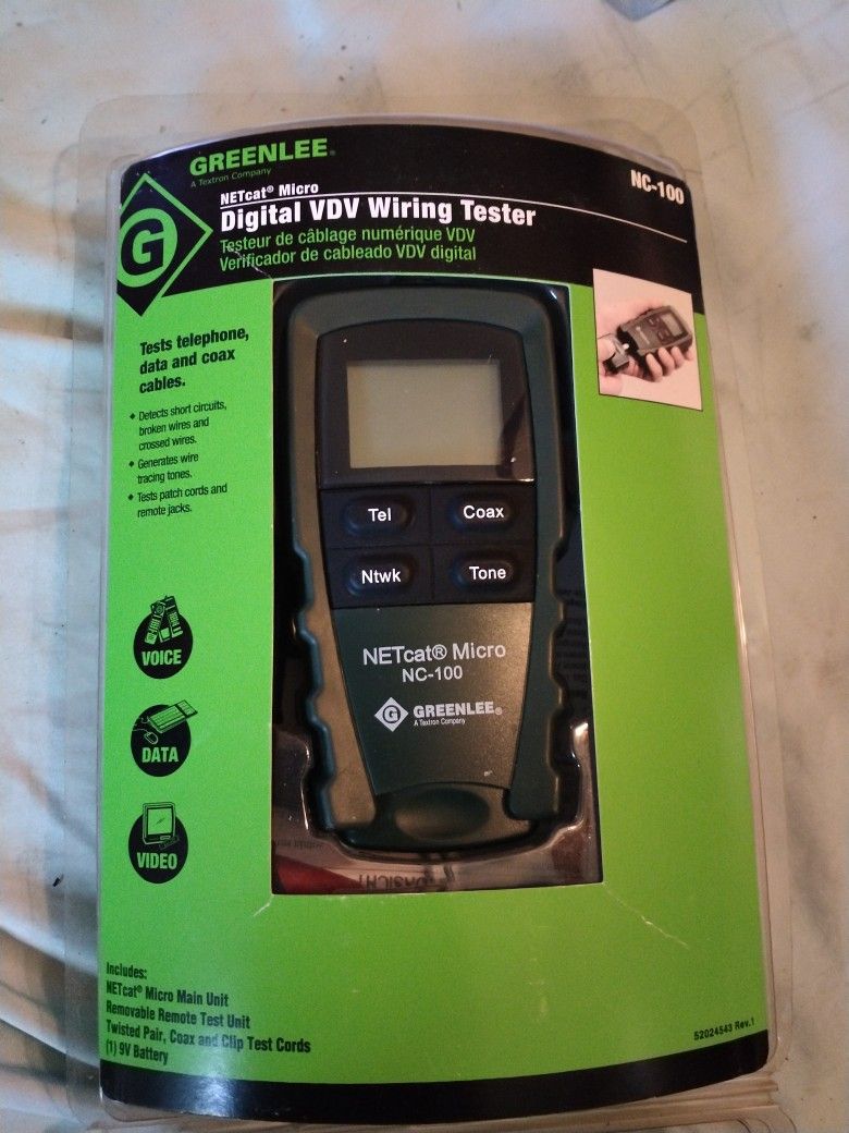 Greenlee Digital Vdv Wiring Tester