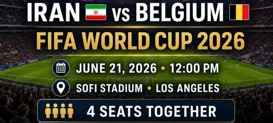 World Cup Ticket- Iran vs Belgium