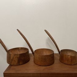 vintage handmade teakwood spoon