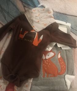 Fox Baby 3pc Set w/ Blanket