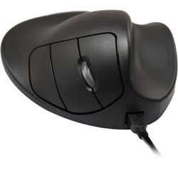 Hippus LS2WL Wired Light Click Handshoe Mouse (Left Hand, Small, Black)

