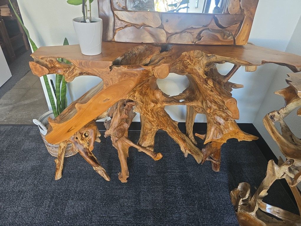 β¨ Teak Root Console Table β¨