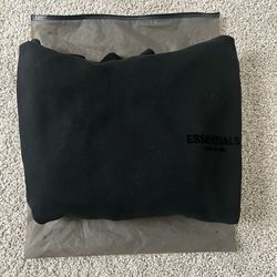 Brand new essential hoodie black