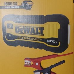 Dewalt Battery Jump Starter 1600 Peak Amps. 