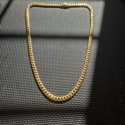 14k Gold Men's Miami Cuban Link Chain