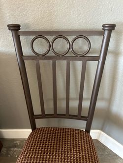 Metal Chair with Upholstered Seat