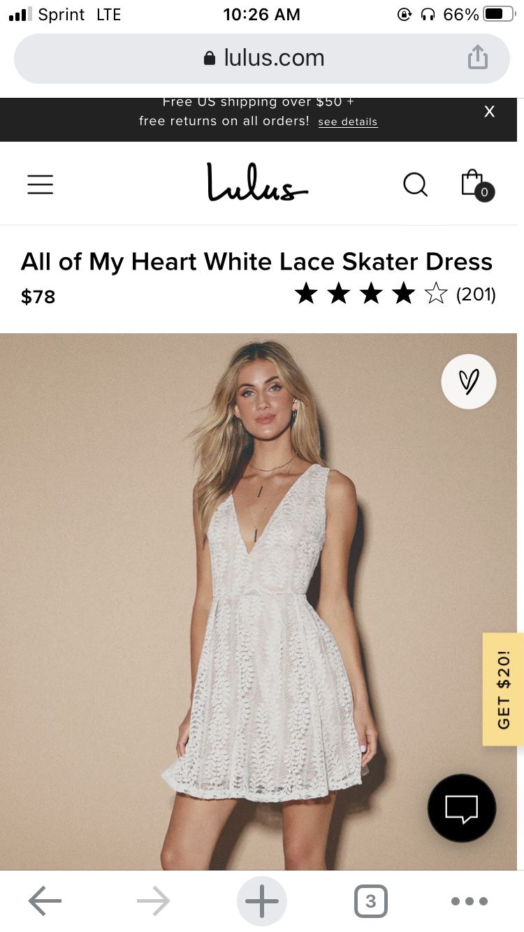 NWT Medium Lulus Lace Dress