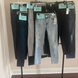 8 Pair Denim Boys size 14-16 Bundle Never Worn