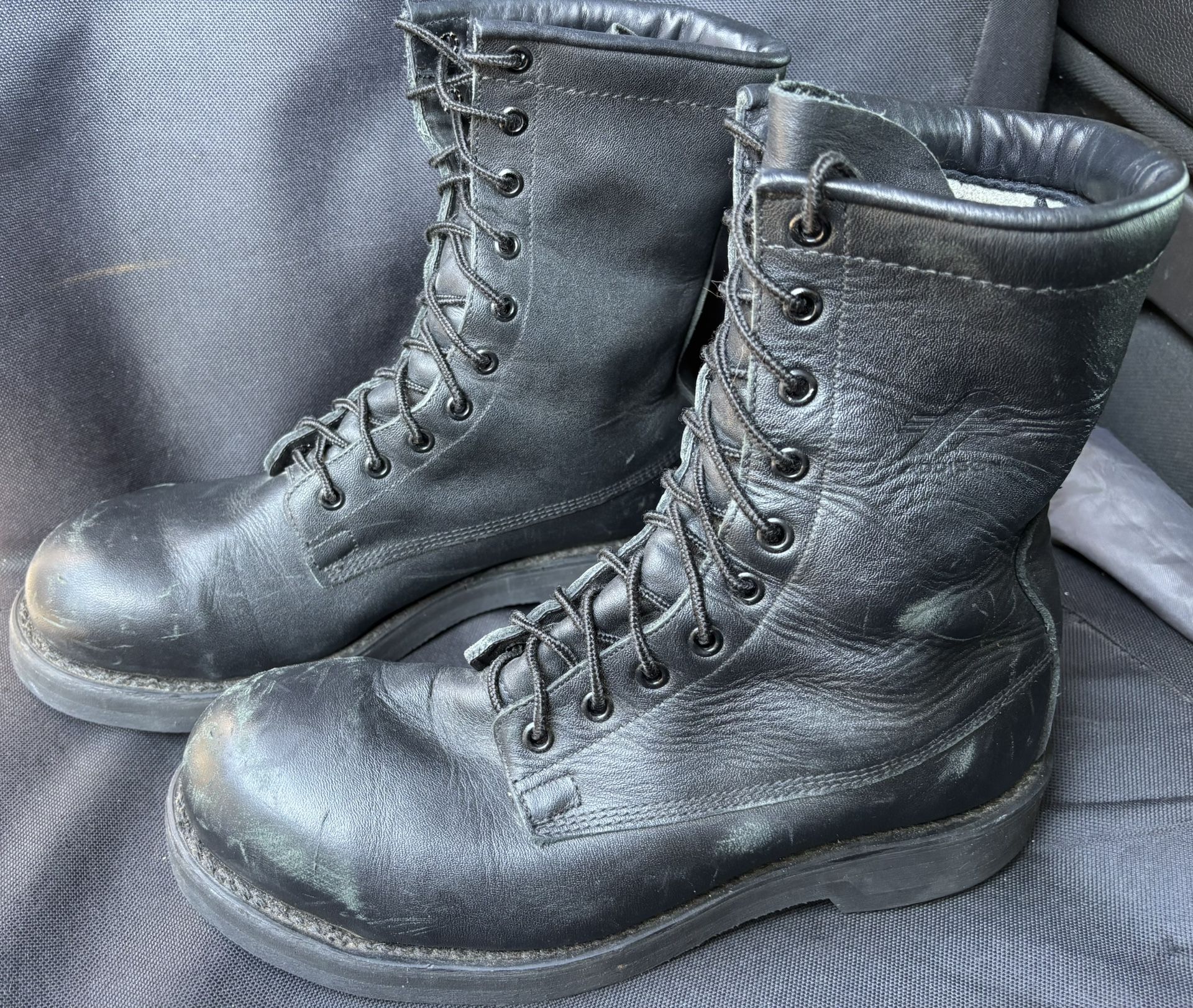 Military Surplus Addison Steel Toe Work Boots, 9 R