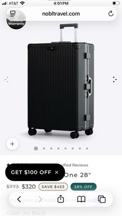 Nobl suitcase all-in-one 28” black