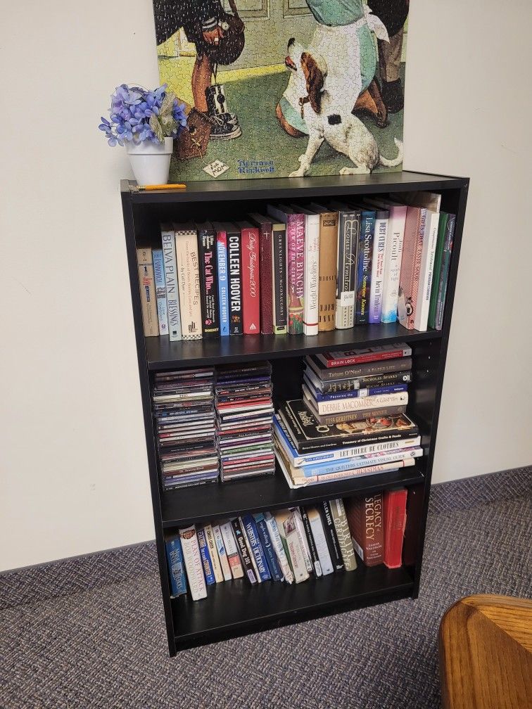 Three adjustable Shelf Bookcase