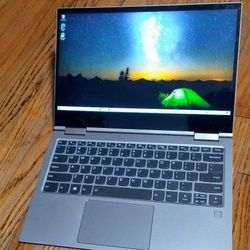 Like New Lenovo Yoga 14" Touchscreen 2 in 1 Laptop/Tablet Intel 8th Gen Core i5 CPU 8 GB Ram 256 GB SSD 1080P LCD Webcam HDMI WiFi Bluetooth Win 10 