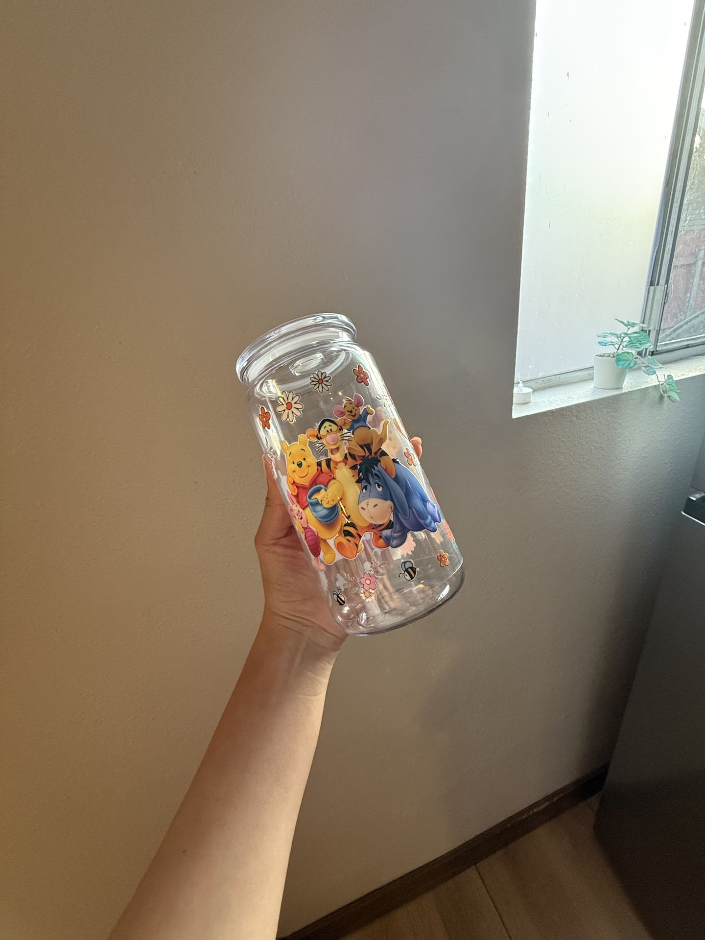 Plastic cup with design