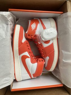 Air Jordan 1 KO Rush Orange White Sail Size 9