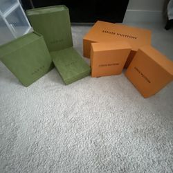 REAL Gucci And Louis Vuitton Boxes