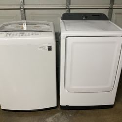 LG Washer And Samsung Electric Dryer Set Both Working 