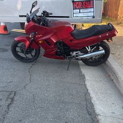 Kawasaki 250 Ninja Sports bike 6,489 Original Miles On It I