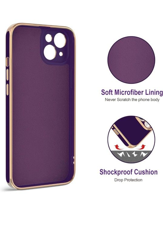 Hython for iPhone 15 Plus Case with Ring Stand, 360° Rotatable Ring Holder Magnetic Kickstand,