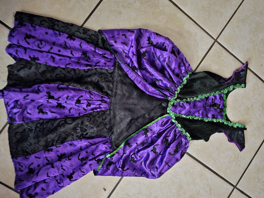 Purple Girls Witch Costume
