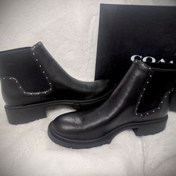 Coach Lory Leather Booties