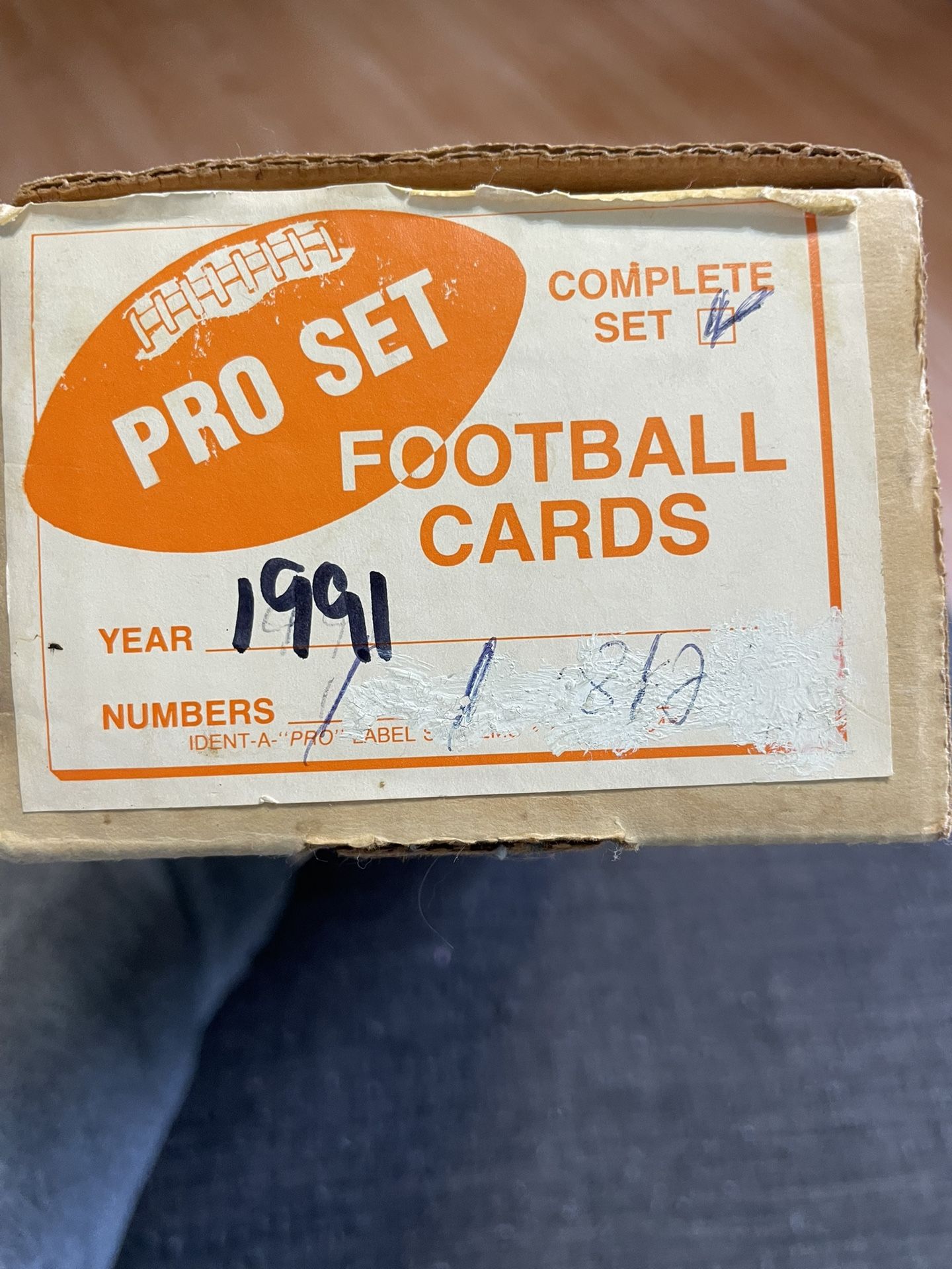 1991 Pro Set Football Complete Set (812)