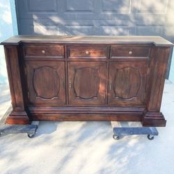Solid Cherry Wood Cabinet Could Be Used For Several Things Buffet Bar Console 