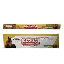 Durvet Ivermectin Horse Wormer Paste 1.87% – Apple Flavored
