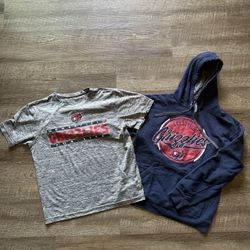 Unisex Grassfield Grizzlies Medium Shirt And Sweatshirt Bundle